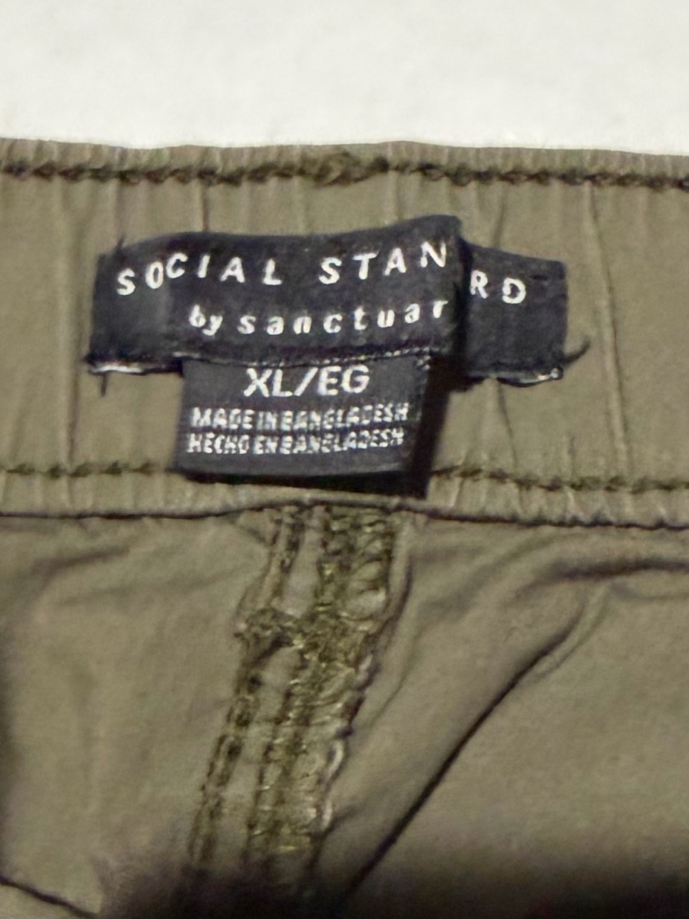 Social Standard by Sanctuary Olive Green Cargo Shorts - Picture 2 of 9